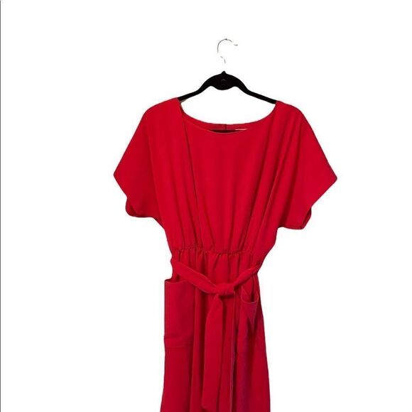 NWOT Closet London midi kimono dress with belt - Picture 6 of 10